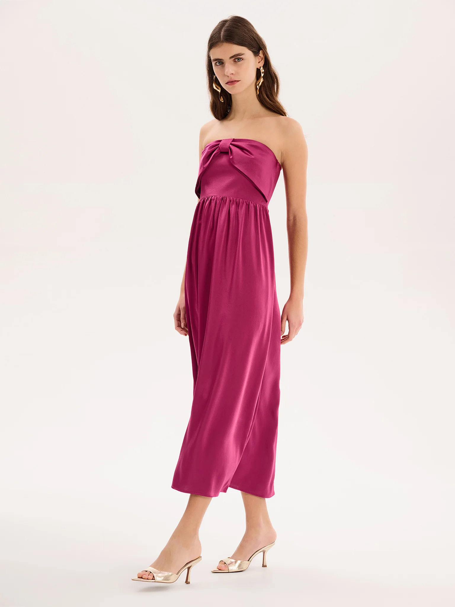 Millie Dress in Magenta - Image 2