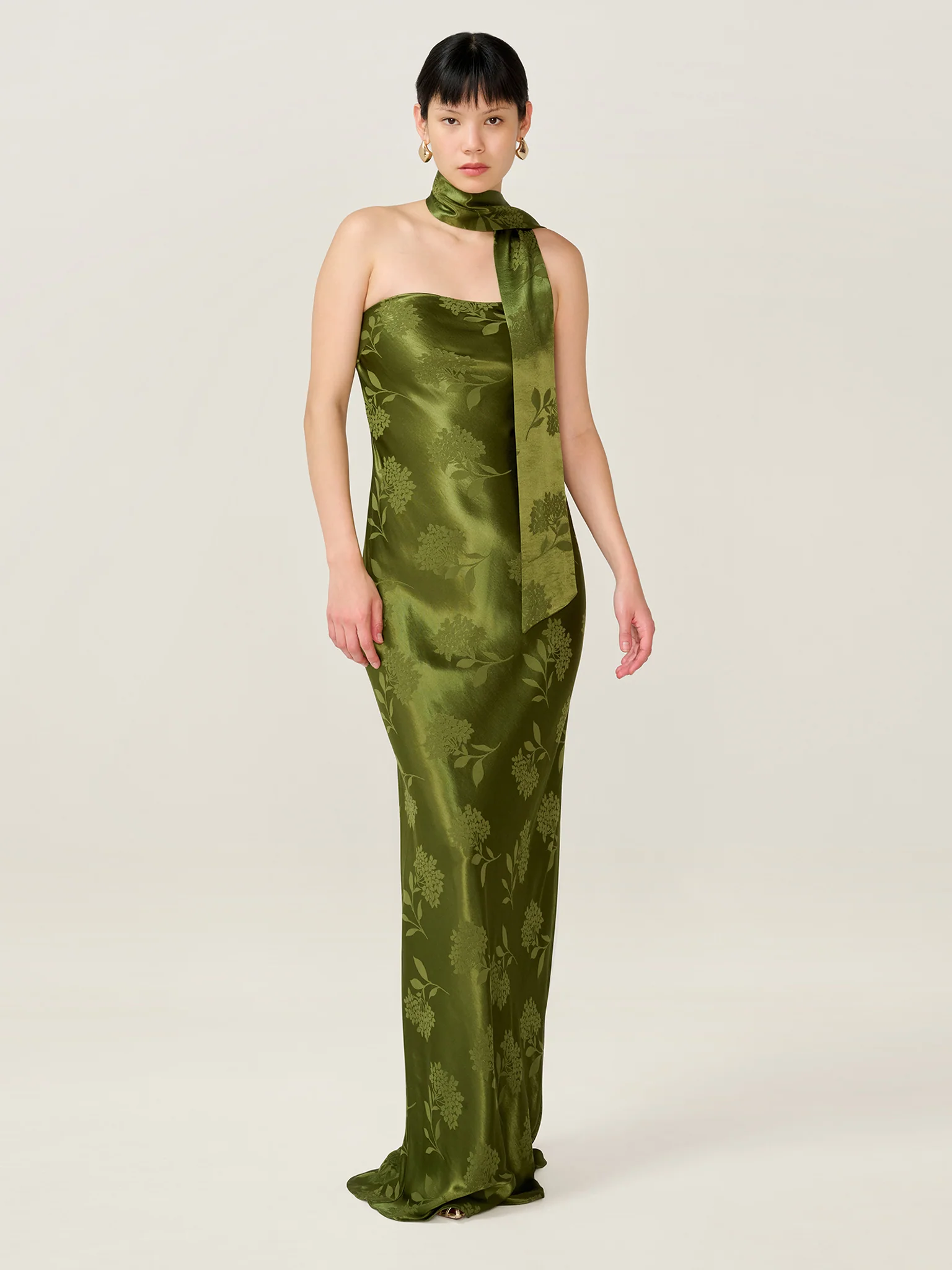 Myla Dress in Pear Green