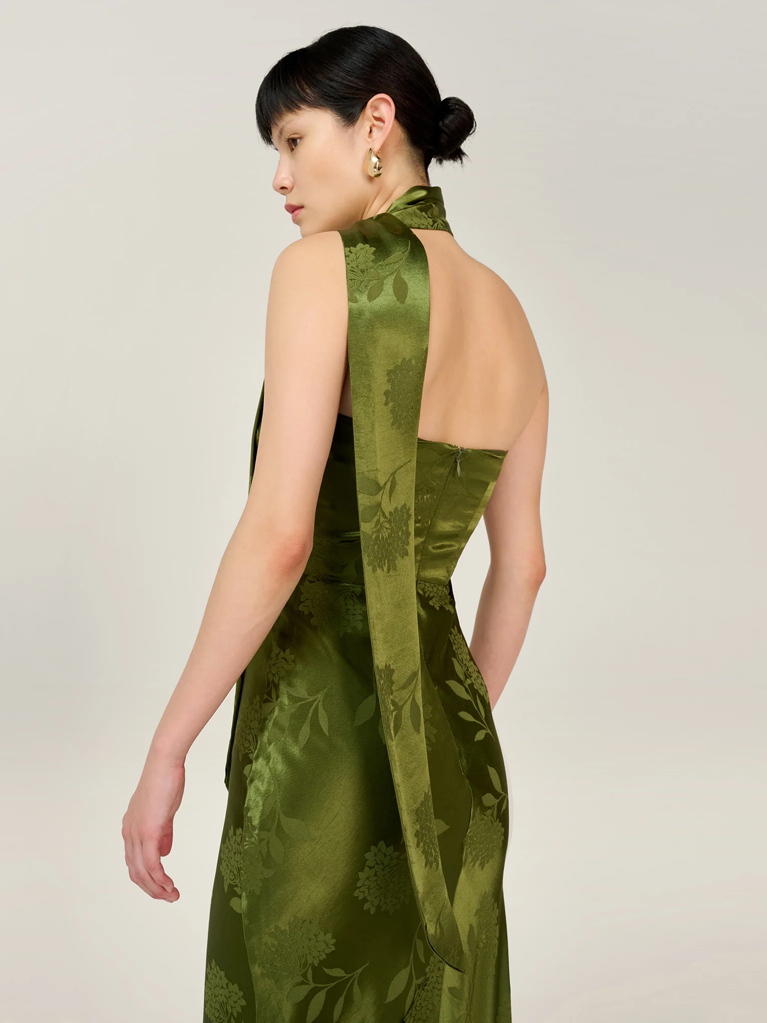 Myla Dress in Pear Green - Image 2