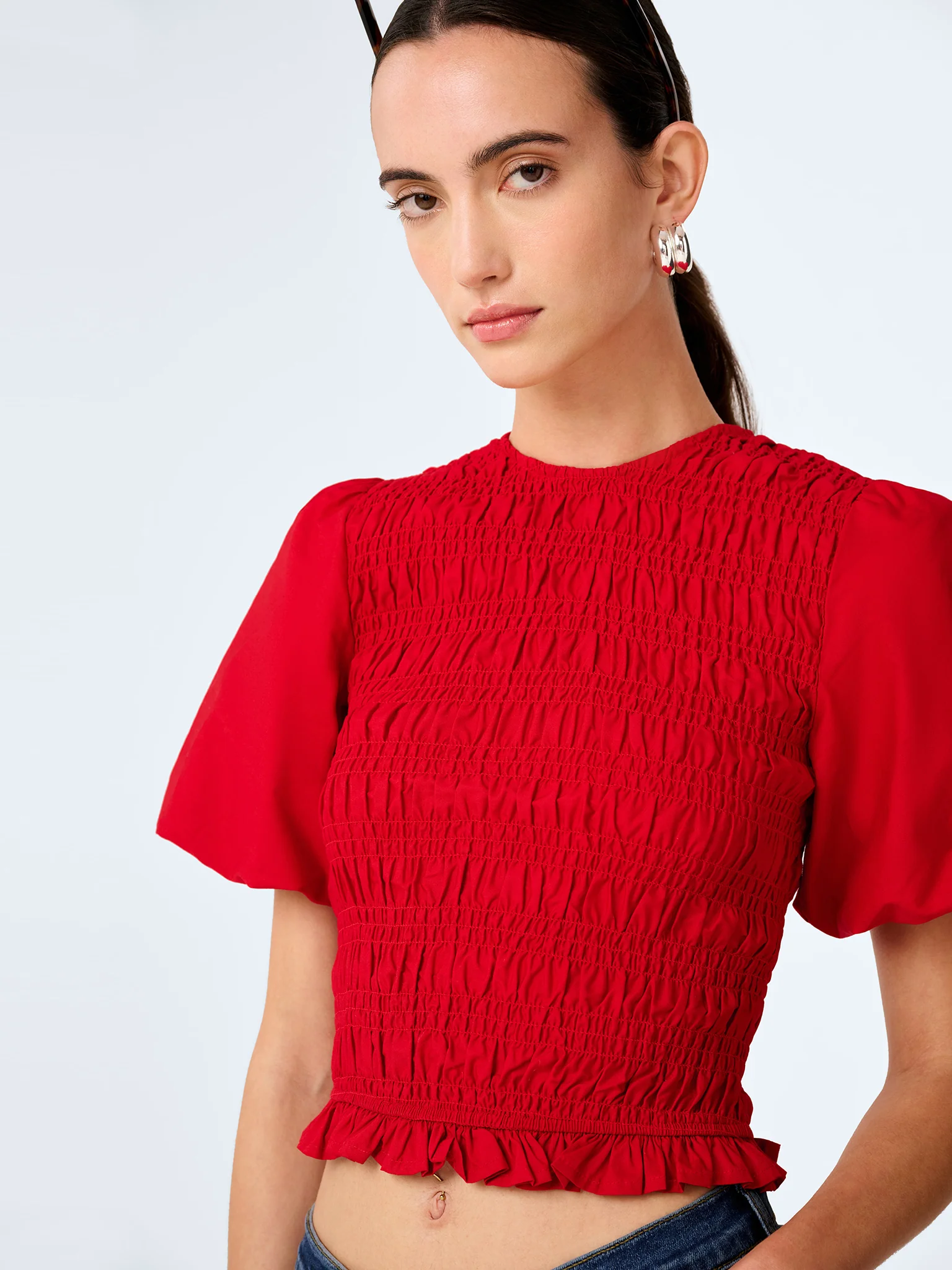 Nicolla Top in Barbados Cherry - Image 3