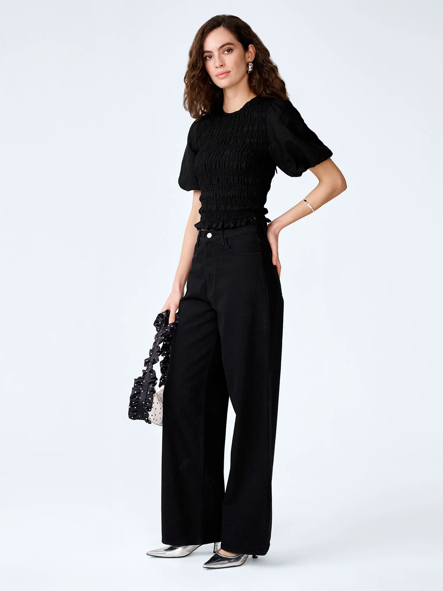 Nicolla Top in Black - Image 3