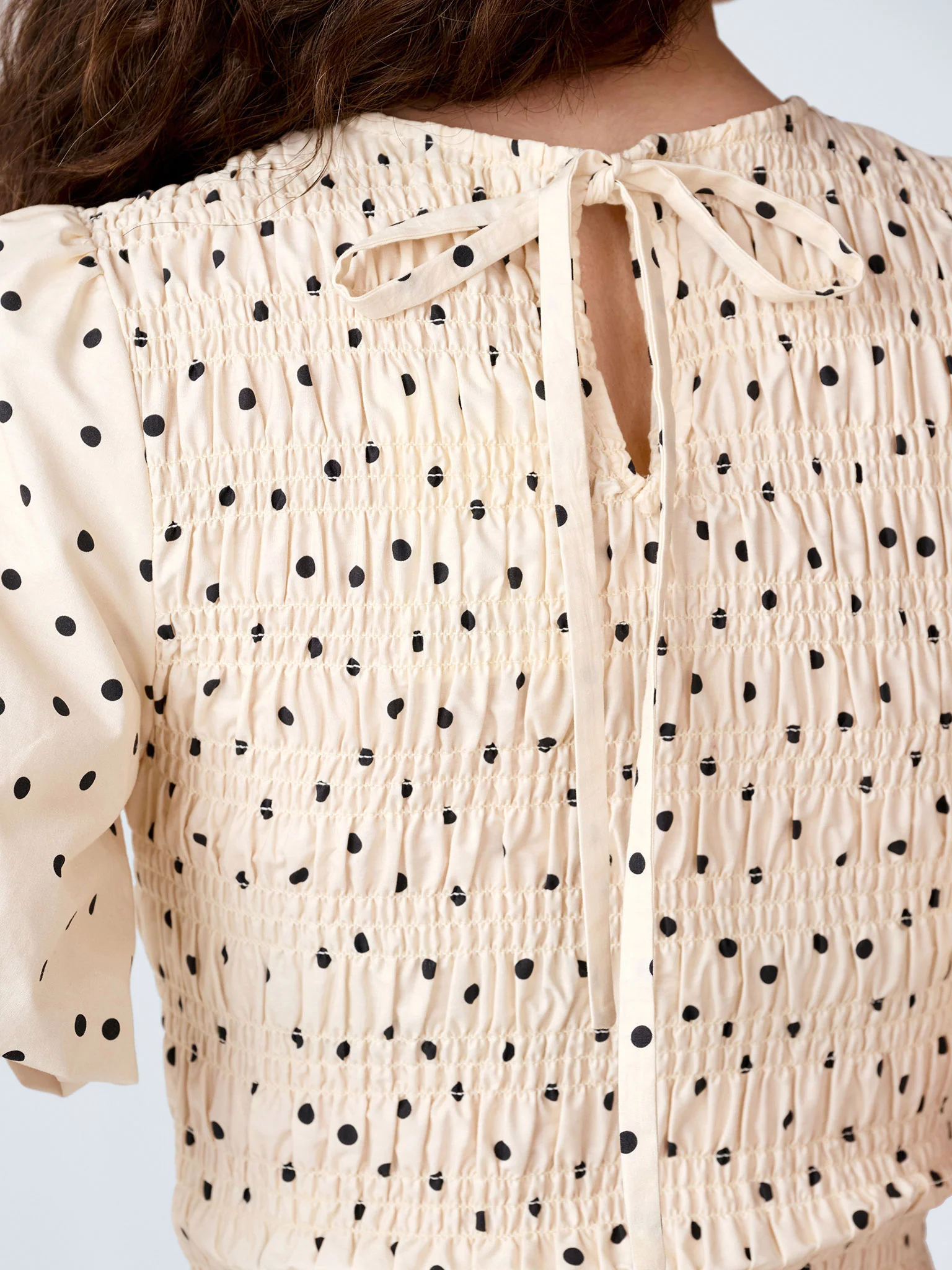 Nicolla Top in White Polka Dot - Image 5