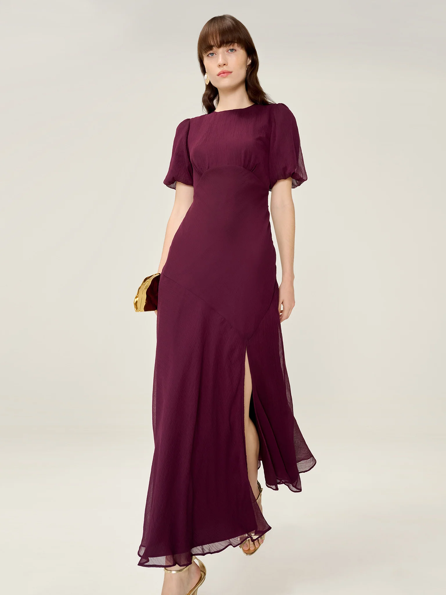 Nola Dress in Merlot - Image 6