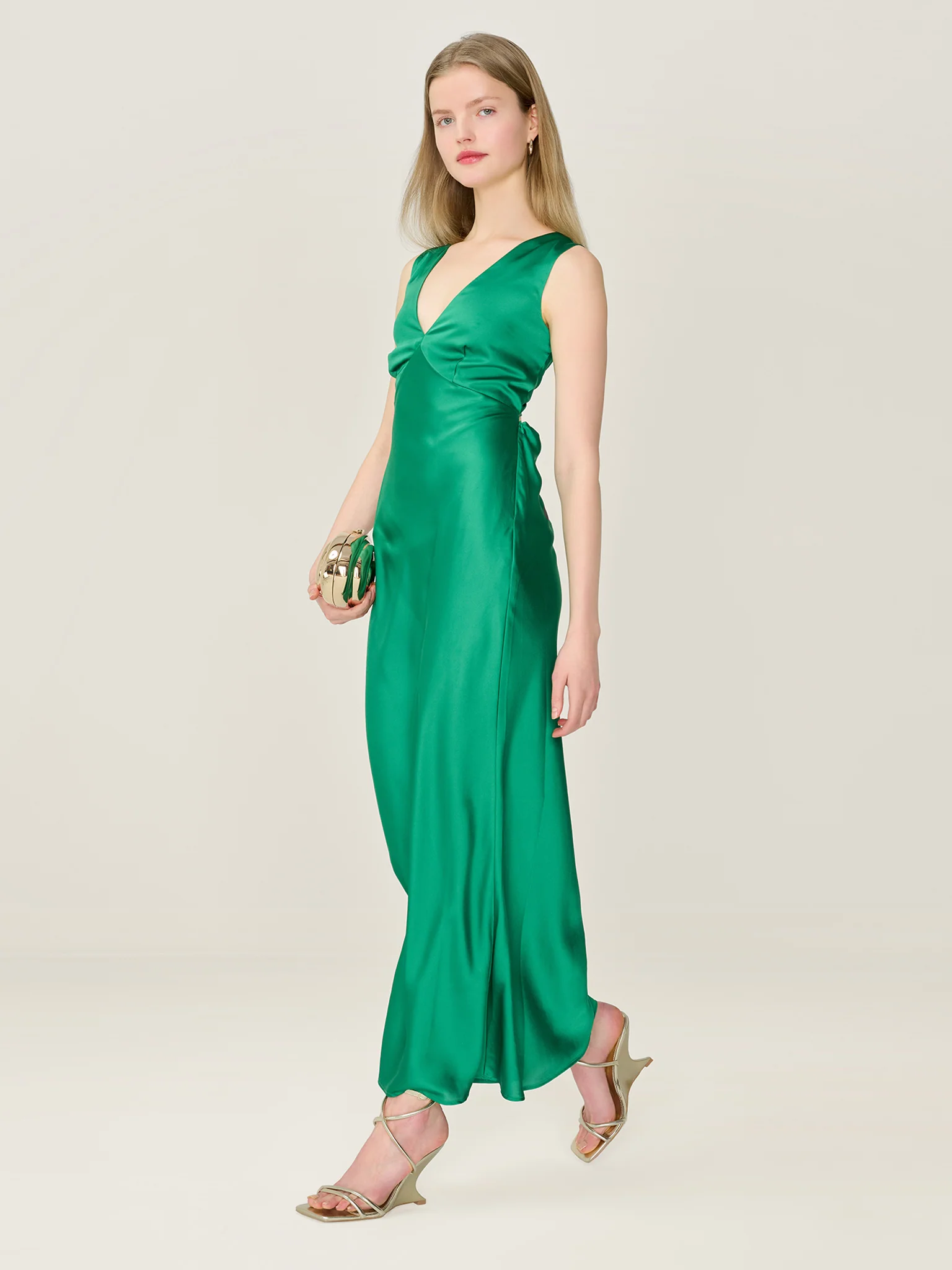 Nova Dress in Emerald Green - Image 3