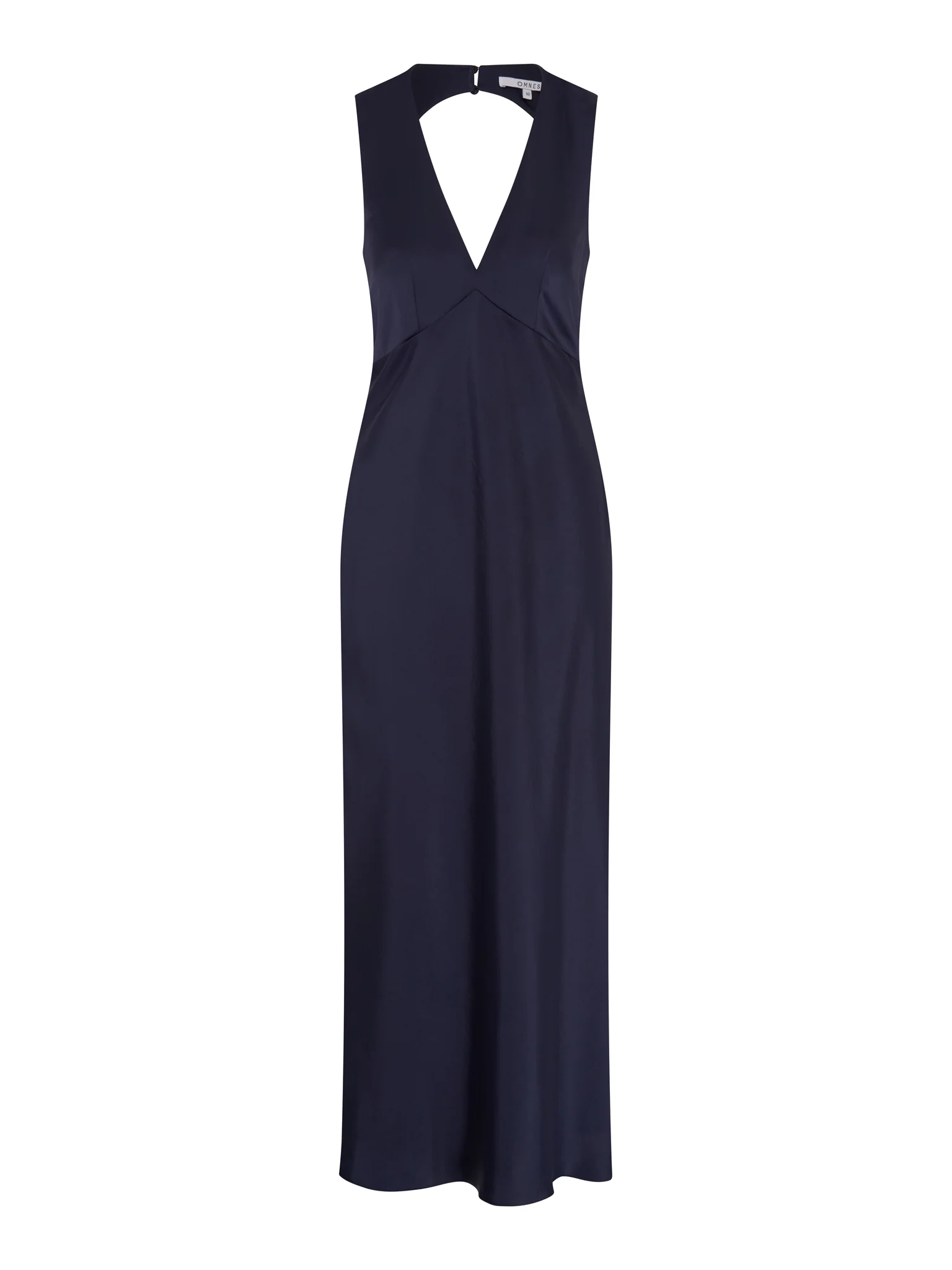 Nova Tie Back Dress in Navy - Image 5
