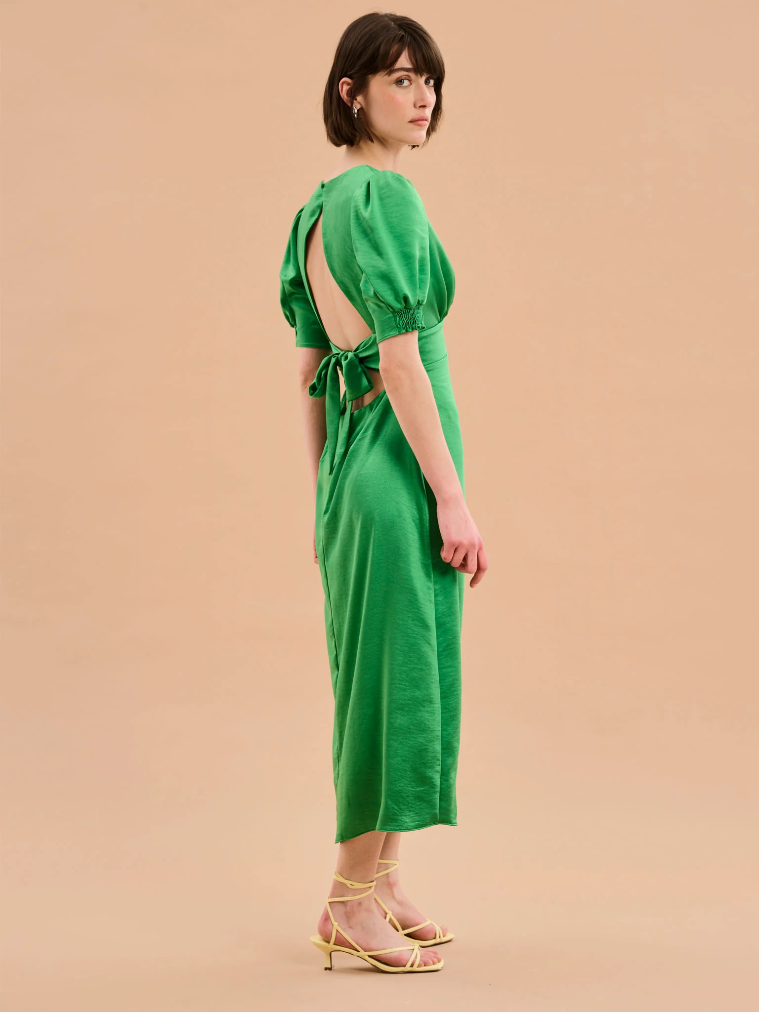Odette Dress in Fern Green - Image 2