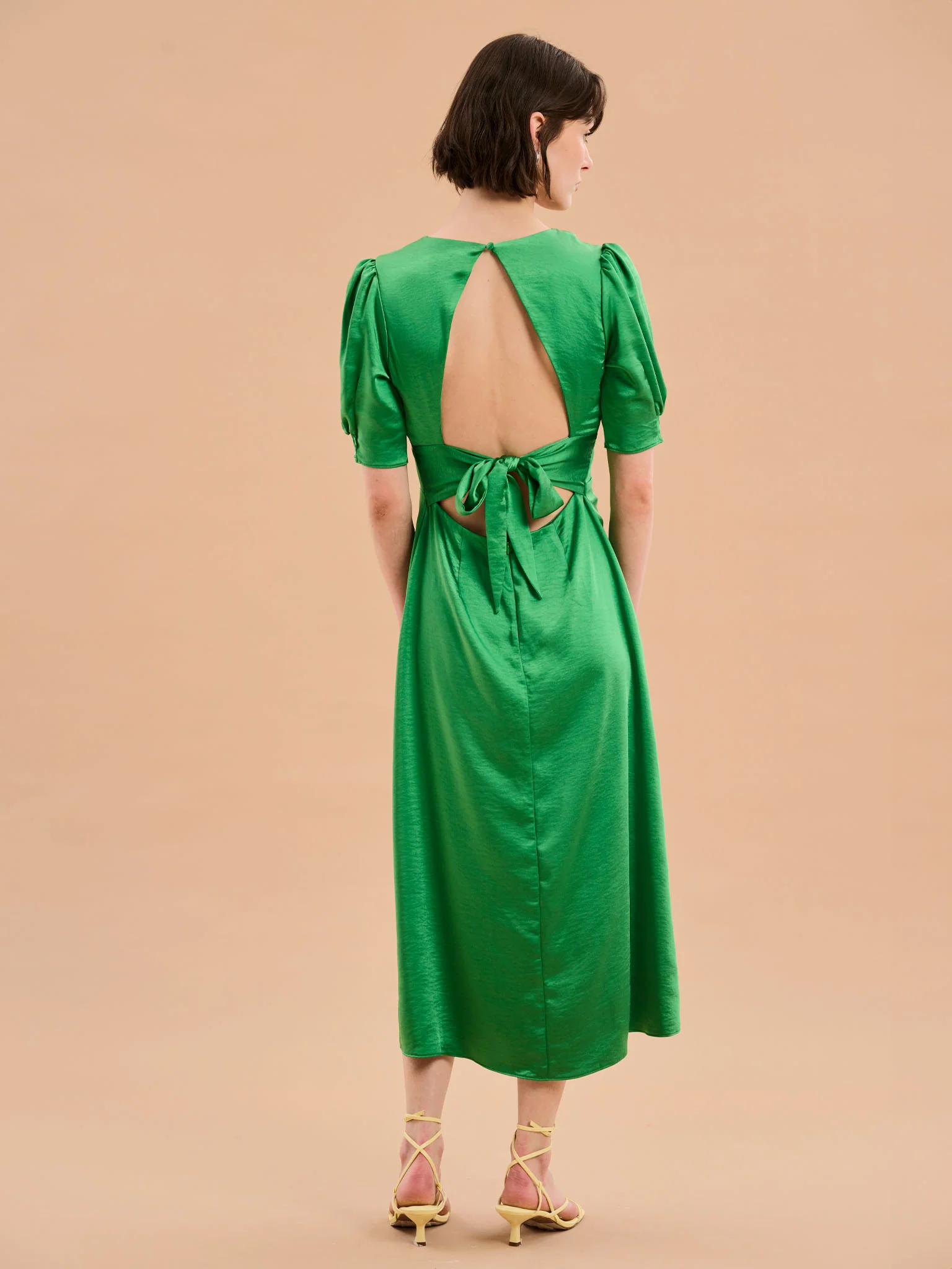 Odette Dress in Fern Green - Image 3