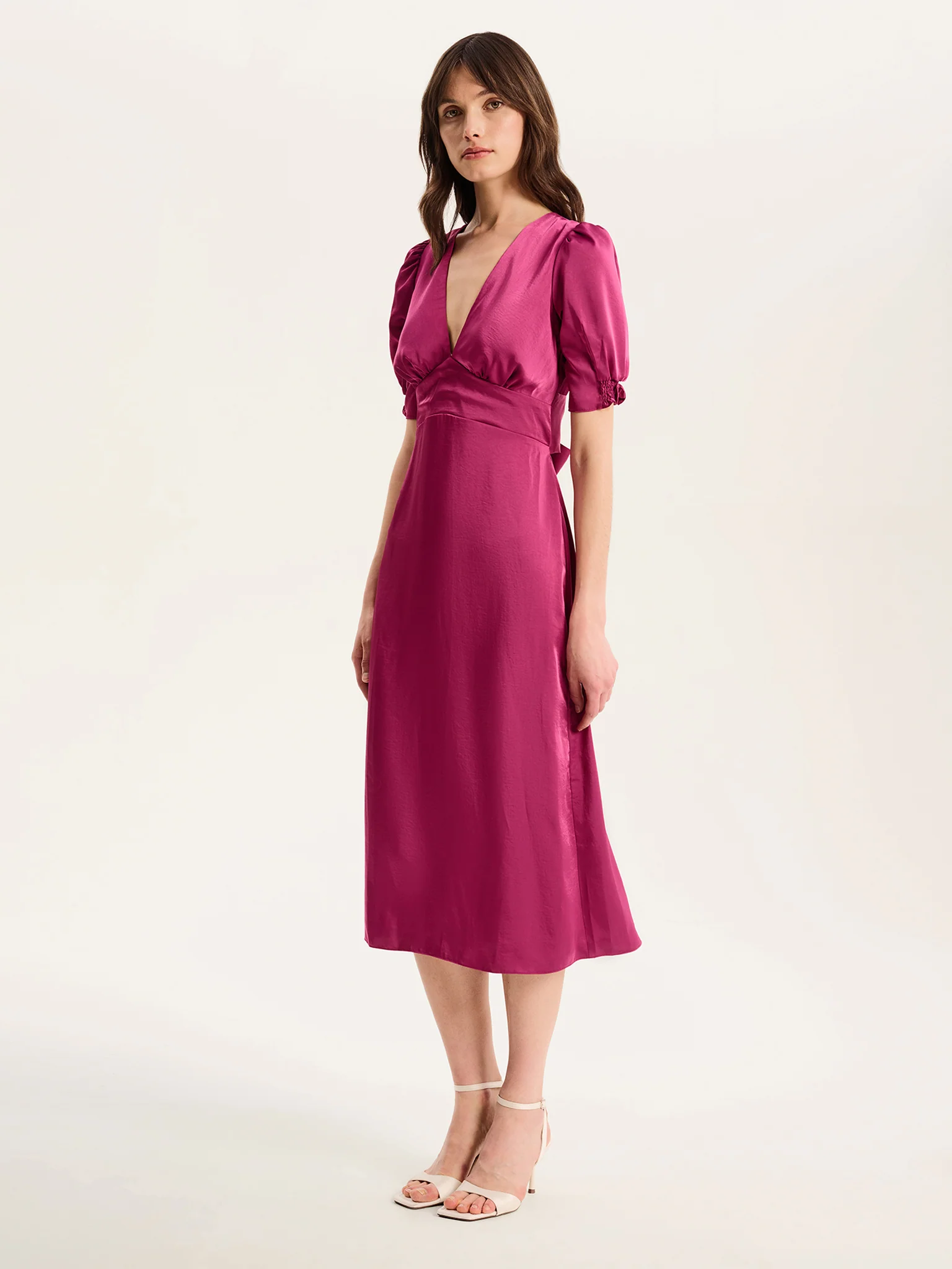 Odette Dress in Magenta - Image 3