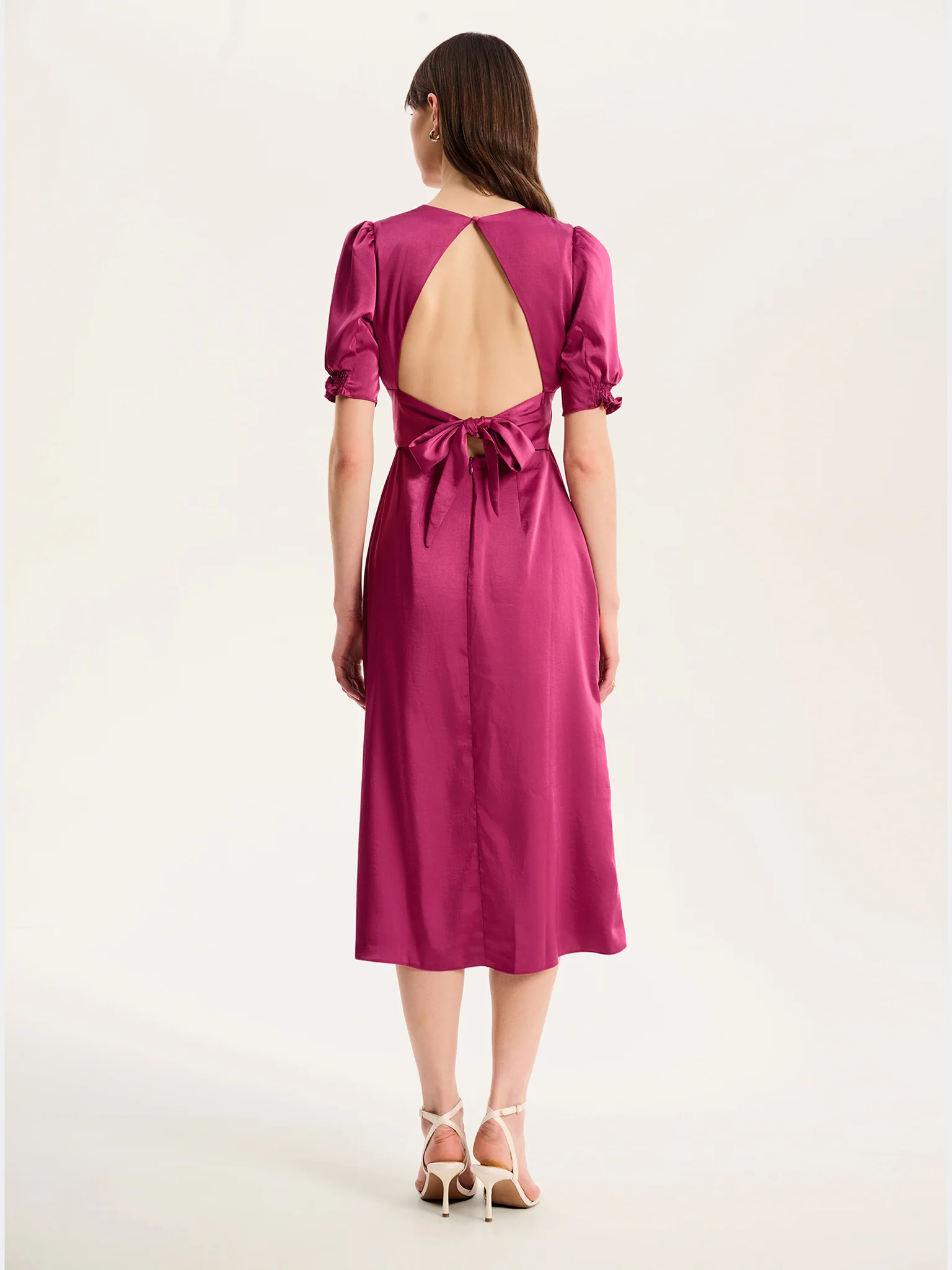 Odette Dress in Magenta - Image 4