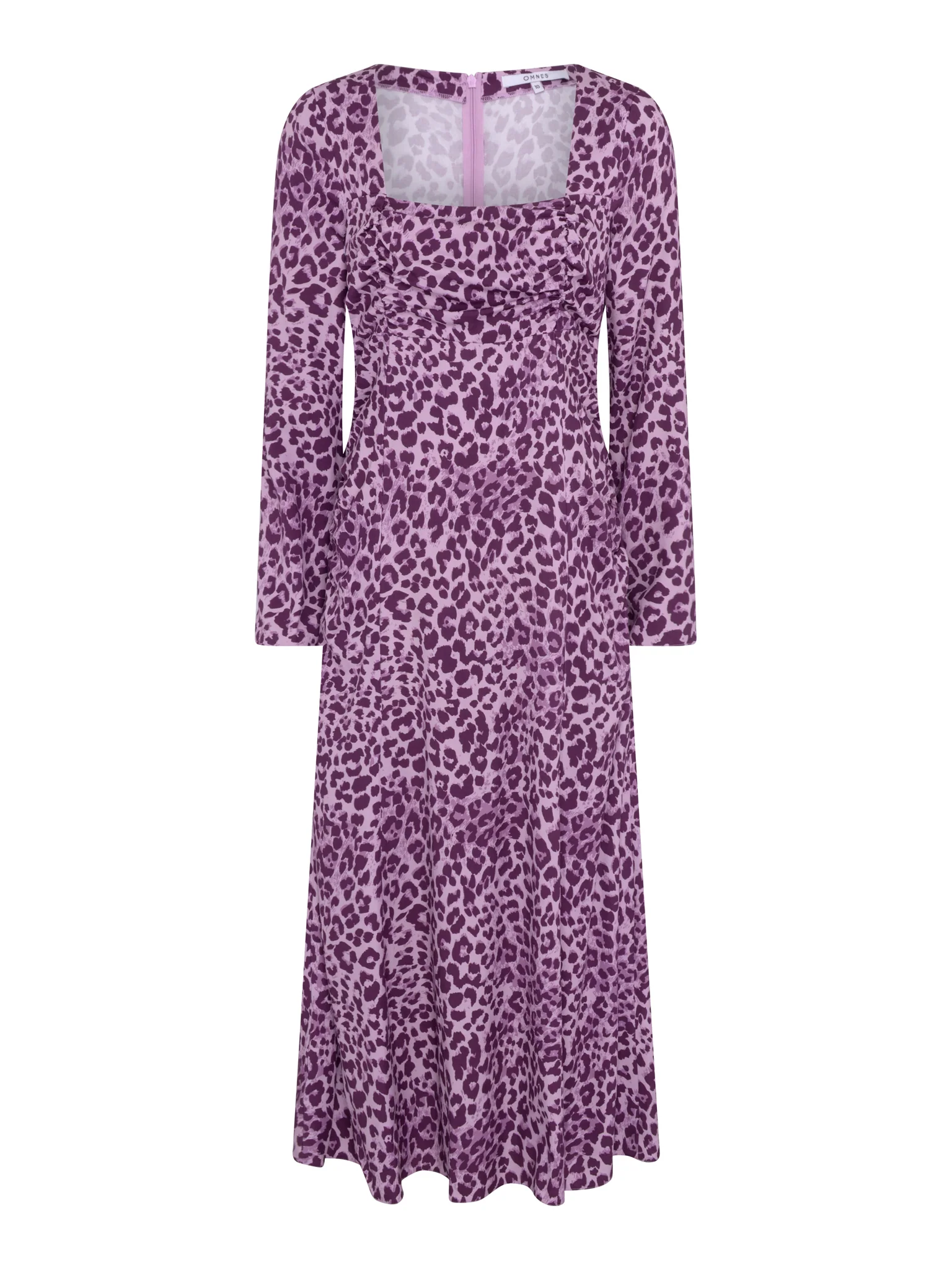 Olenia Dress in Purple Cheetah Print - Image 5