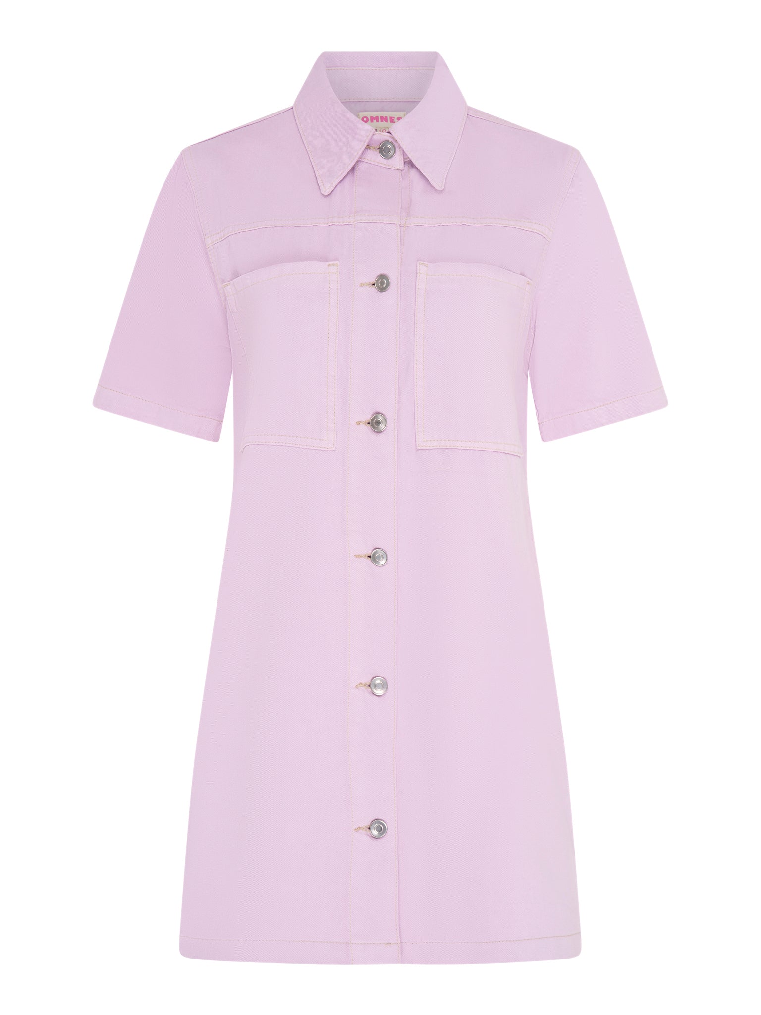 Olivia Denim Dress in Lilac - Image 6