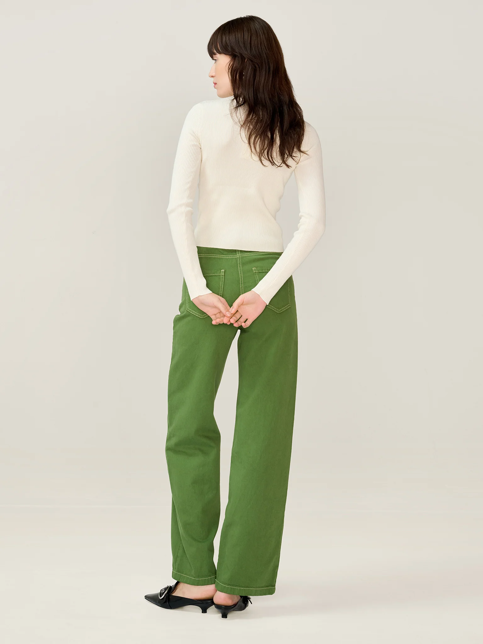 Orielle Jean in Khaki - Image 5