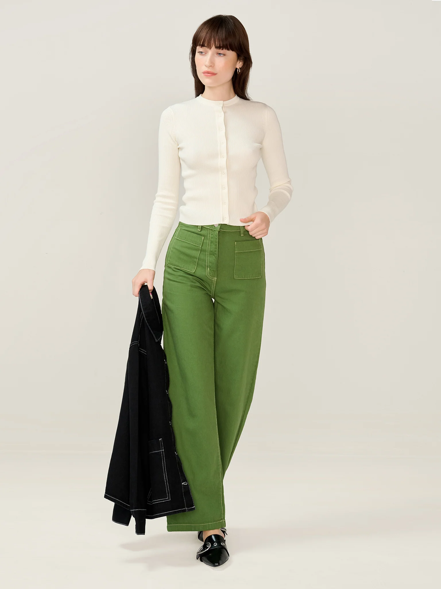 Orielle Jean in Khaki - Image 7