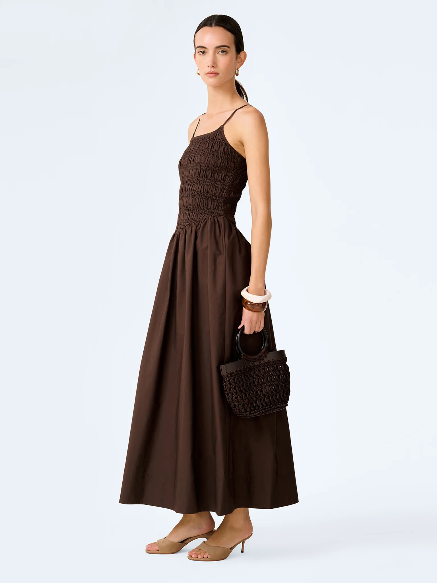 Paulina Dress in Chocolate - Image 2