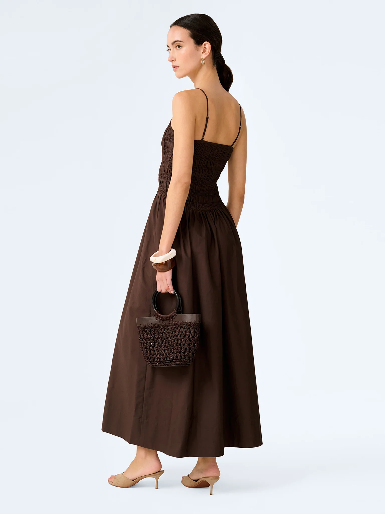 Paulina Dress in Chocolate - Image 3