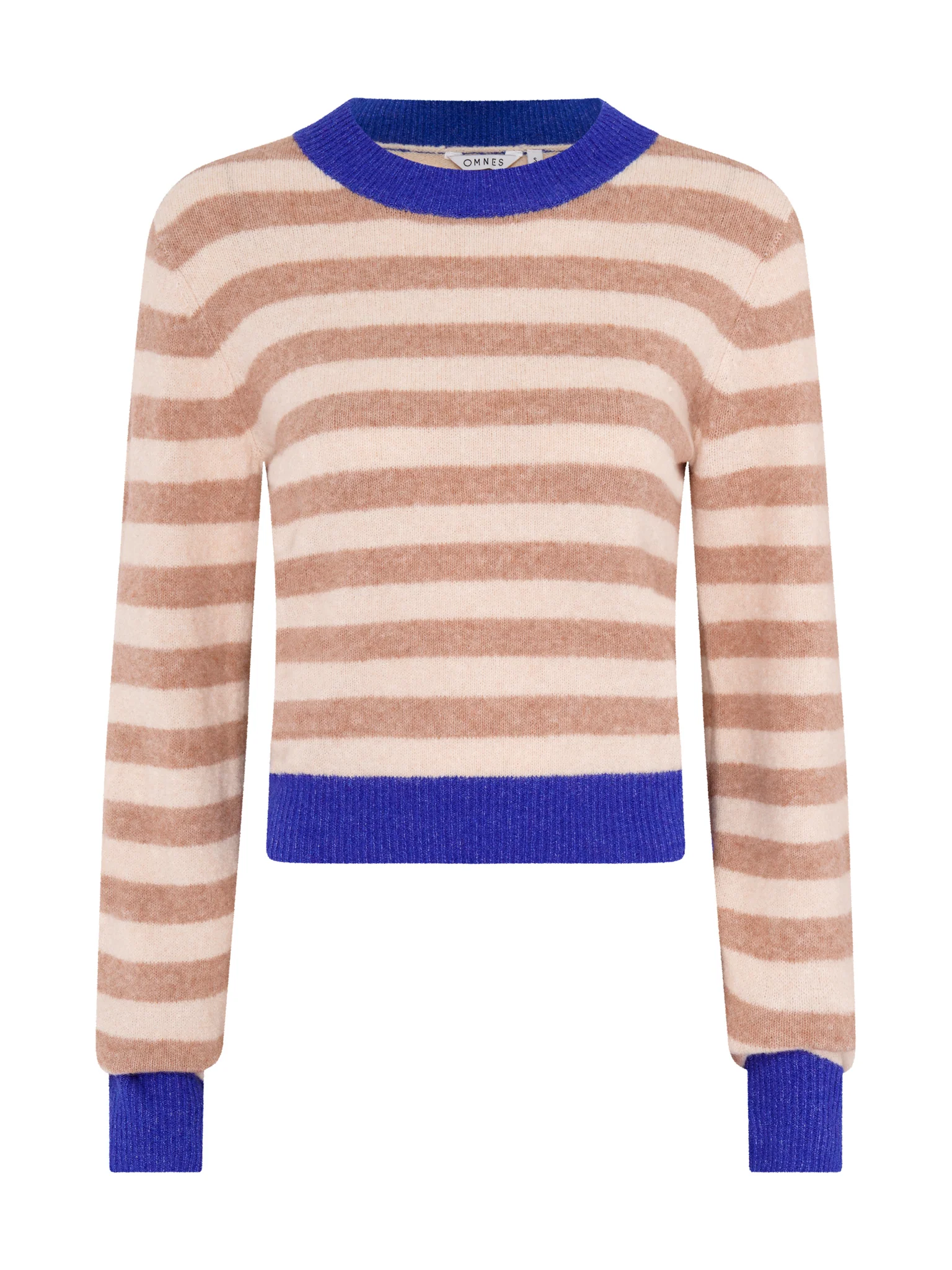 Pia Stripe Jumper in Cream stripe - Image 5