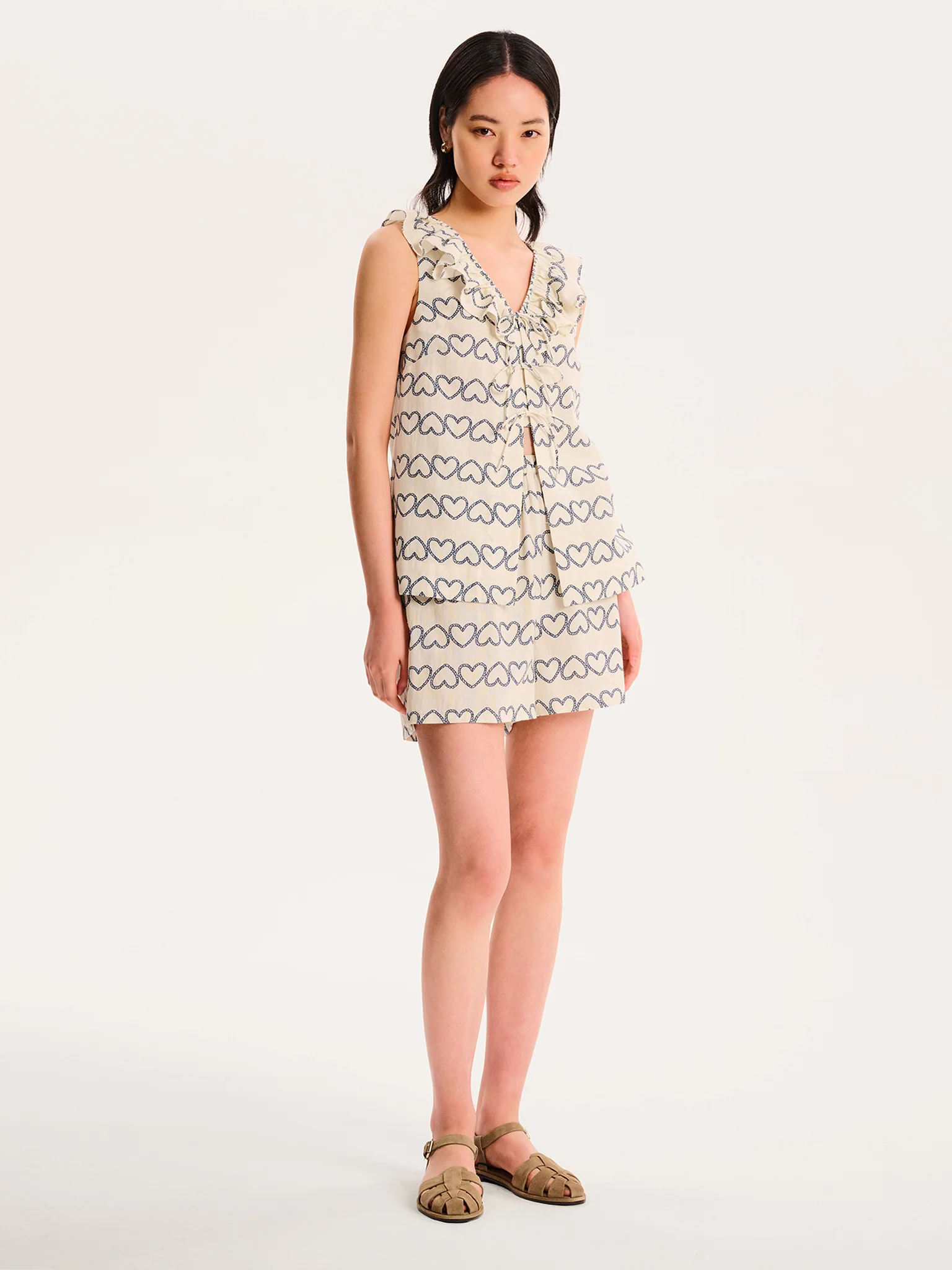 Rachael Heart Print Top - Image 4