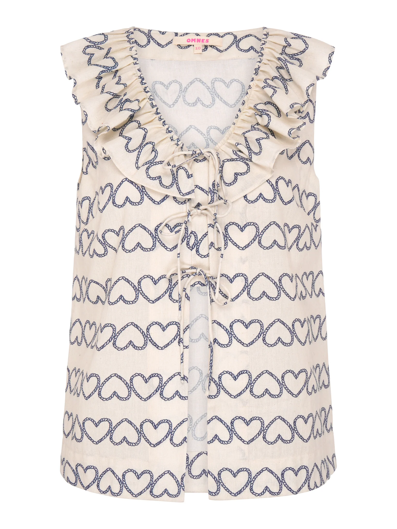 Rachael Heart Print Top - Image 5