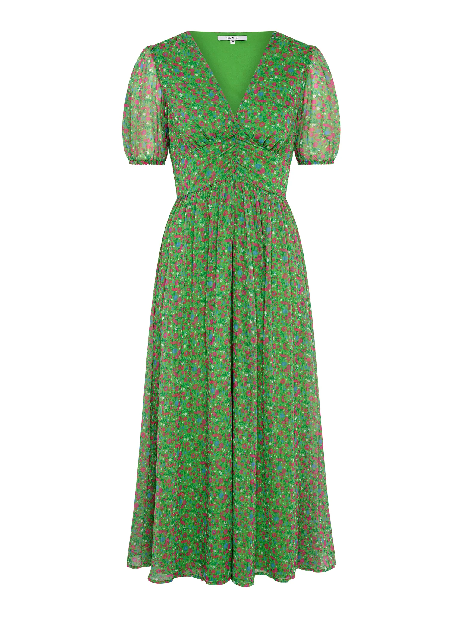Raphaela Dress in Green Floral Print - Image 8