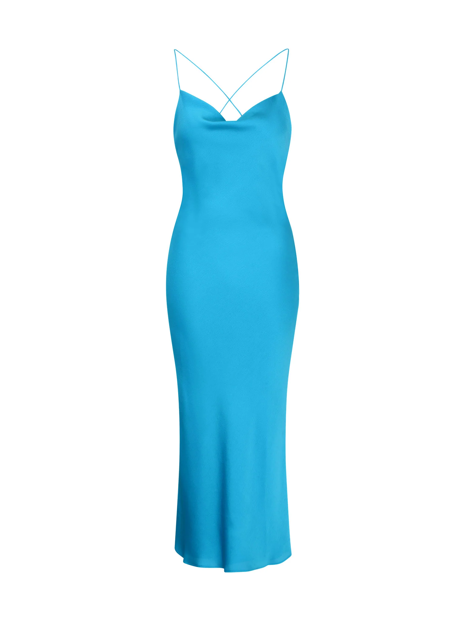 Riviera Midi Dress in Blue - Image 6