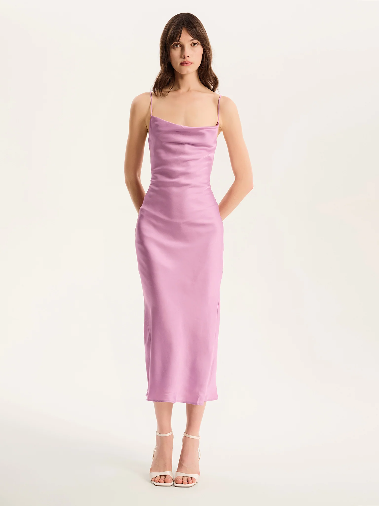 Riviera Midi Dress in Lavender