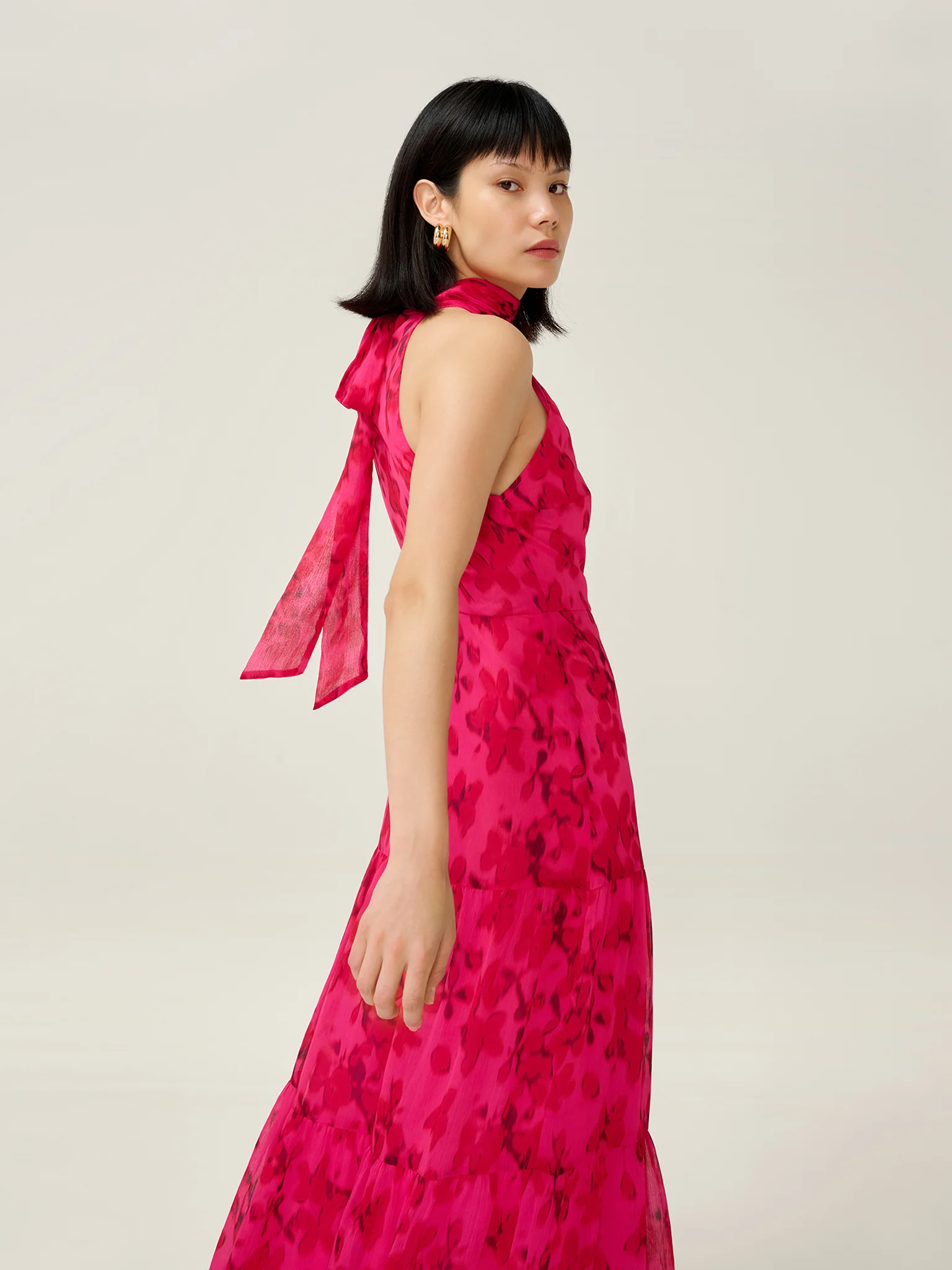 Romeo Dress in Hazy Petal Print - Image 4