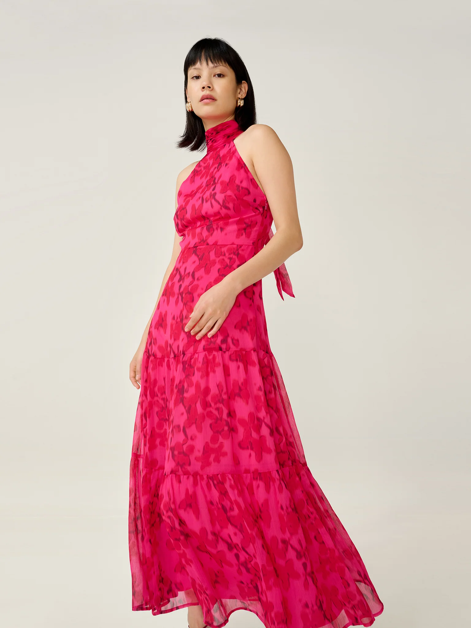 Romeo Dress in Hazy Petal Print - Image 6