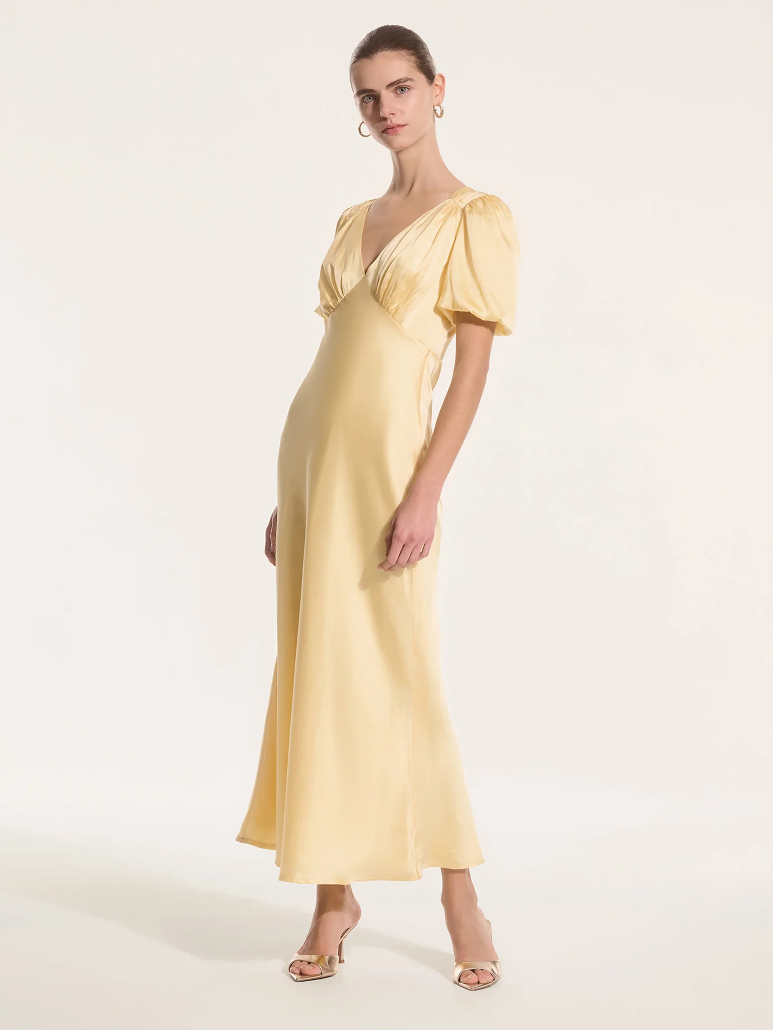 Rosie Dress in Vintage Yellow - Image 2
