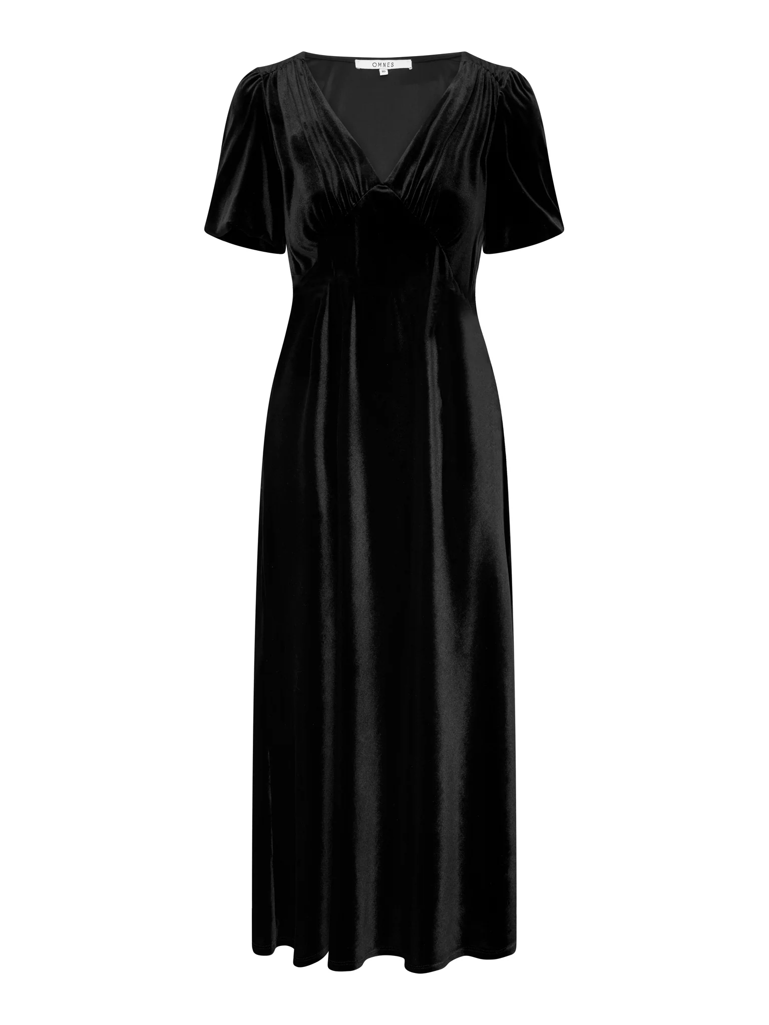 Rosie Velvet Dress in Black - Image 5
