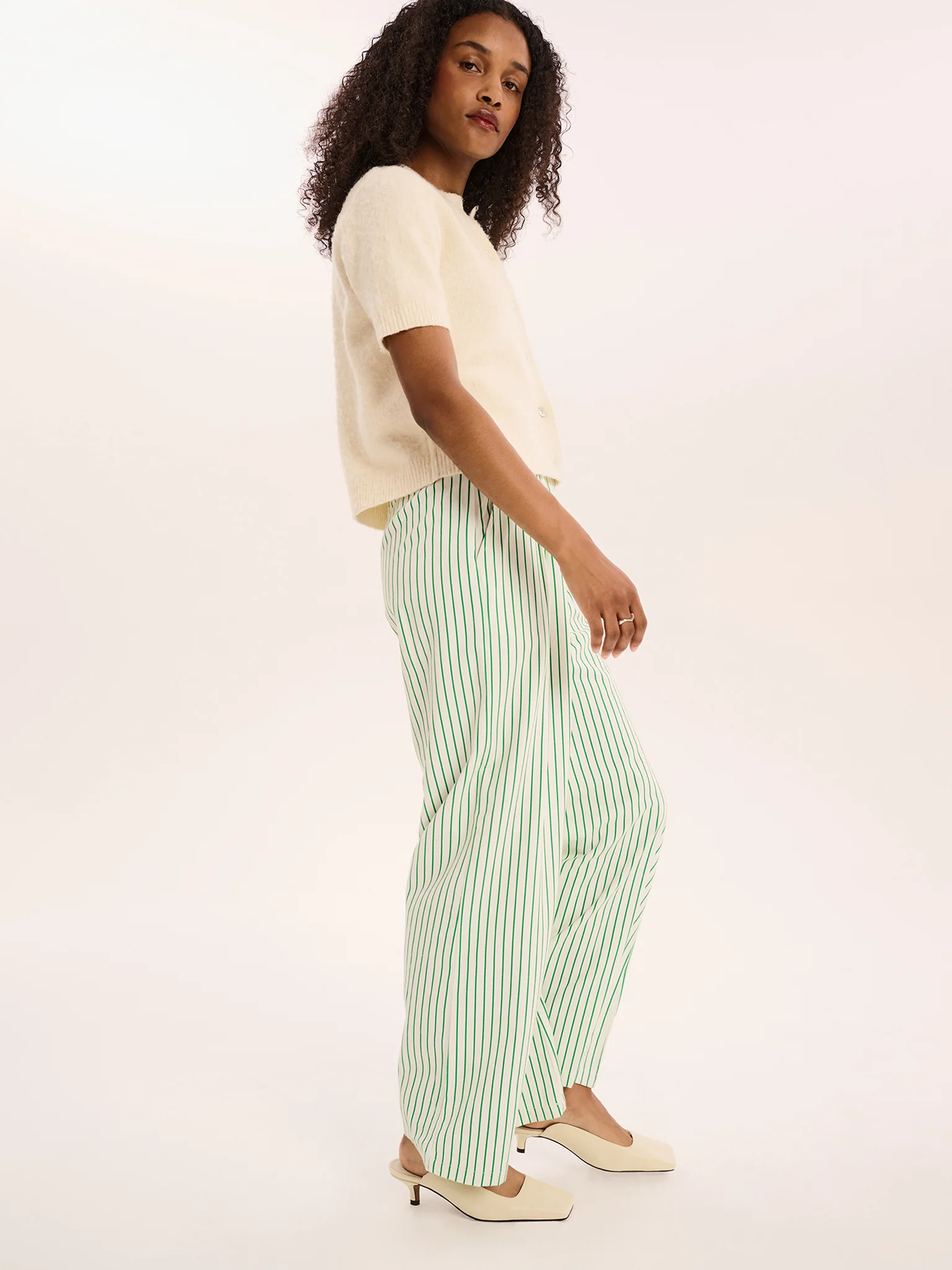 Samara Wide Leg Striped Trouser - Image 3