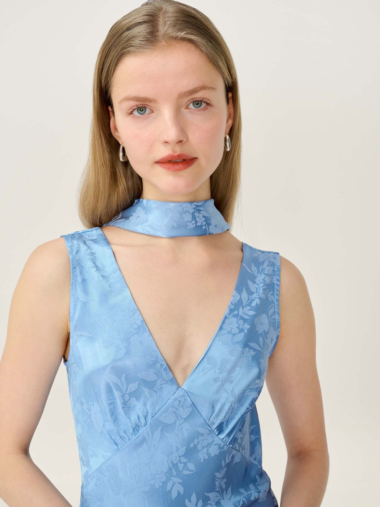 Scarlett Scarf in Vista Blue - Image 4