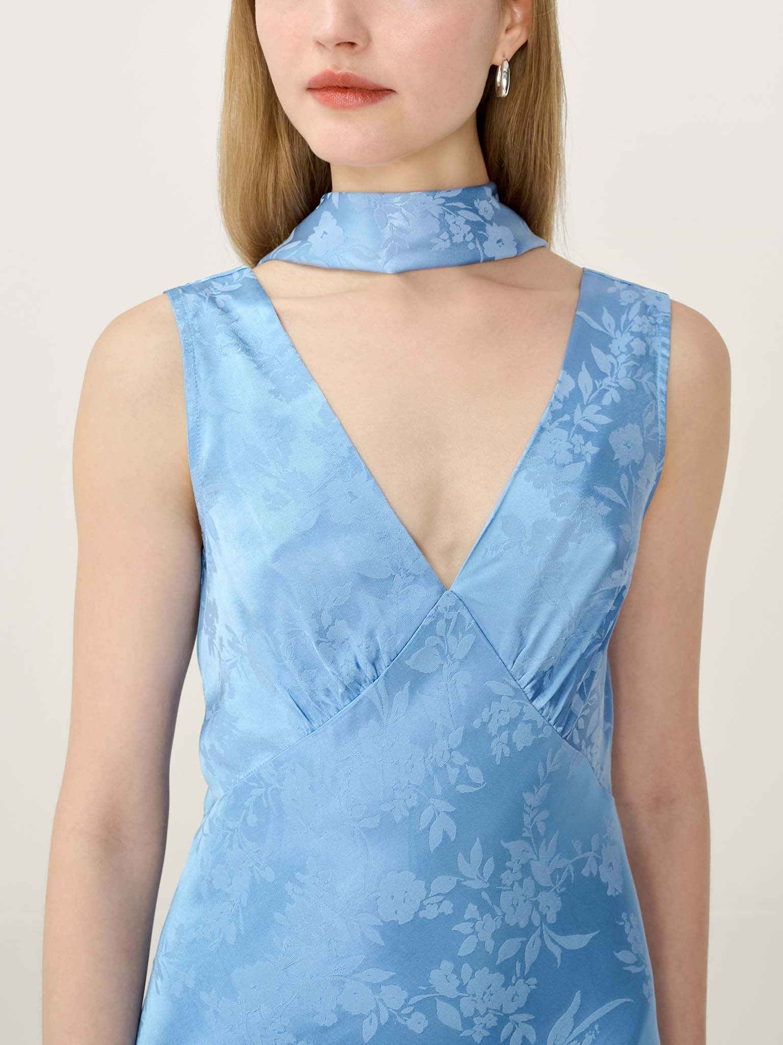 Scarlett Scarf in Vista Blue - Image 5