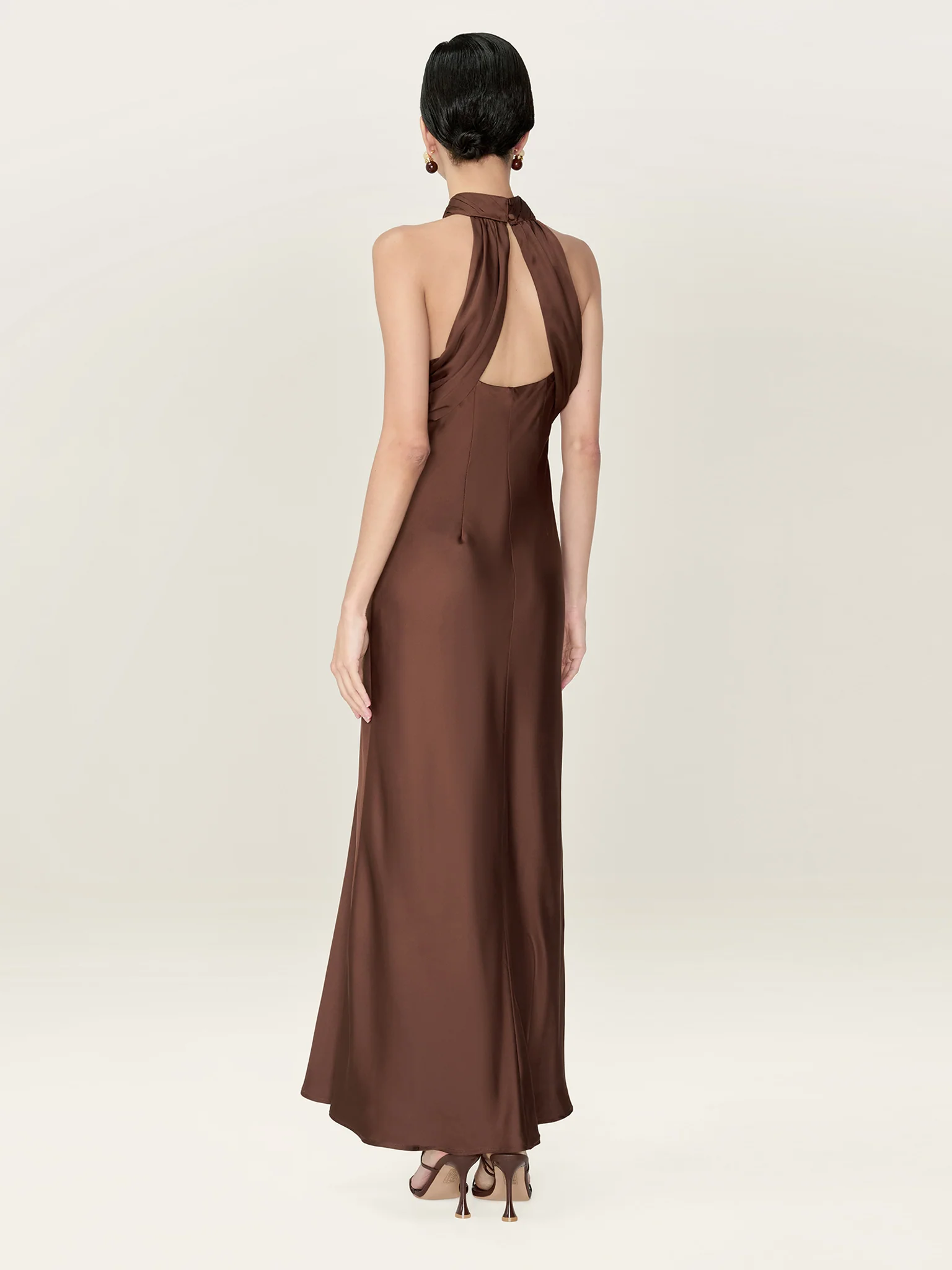 Seychelles Dress in Chocolate - Image 2