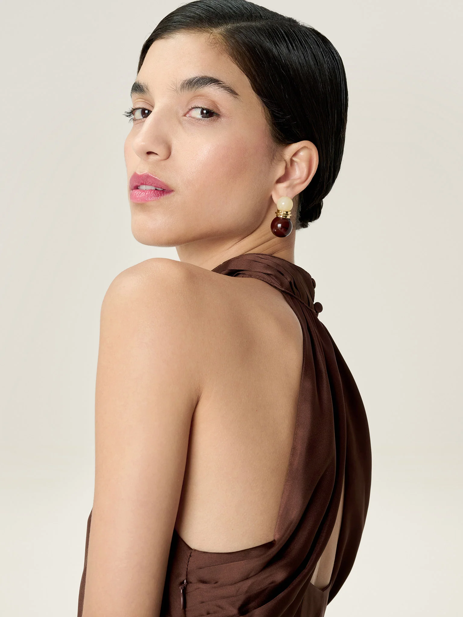 Seychelles Dress in Chocolate - Image 4