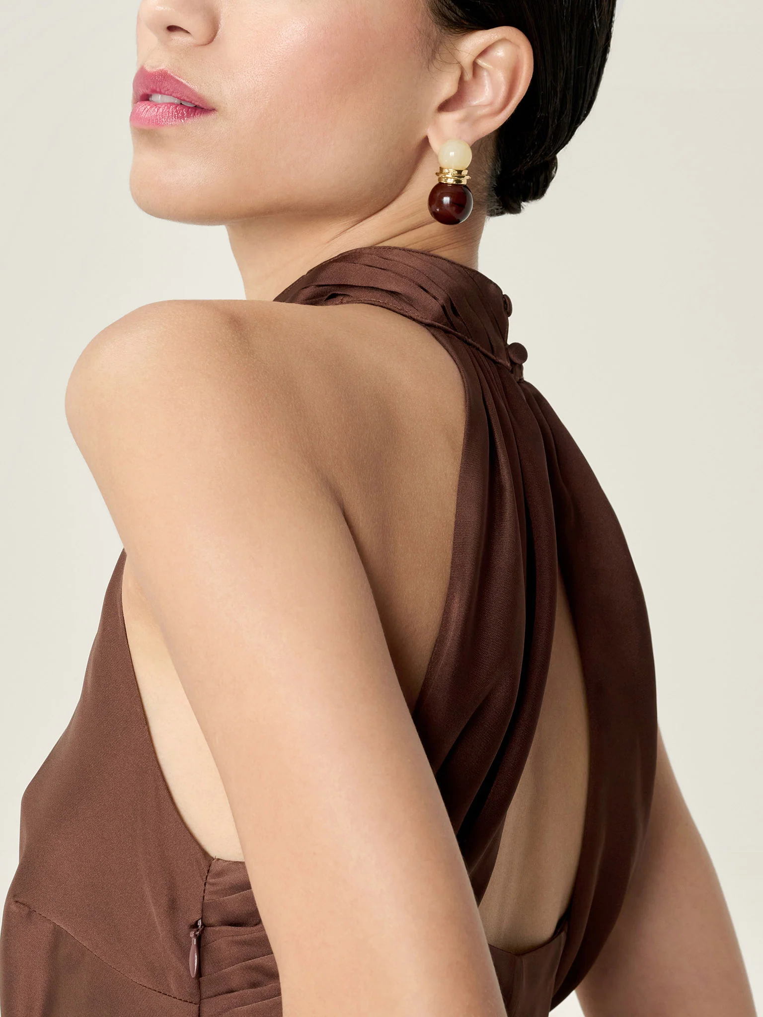 Seychelles Dress in Chocolate - Image 5