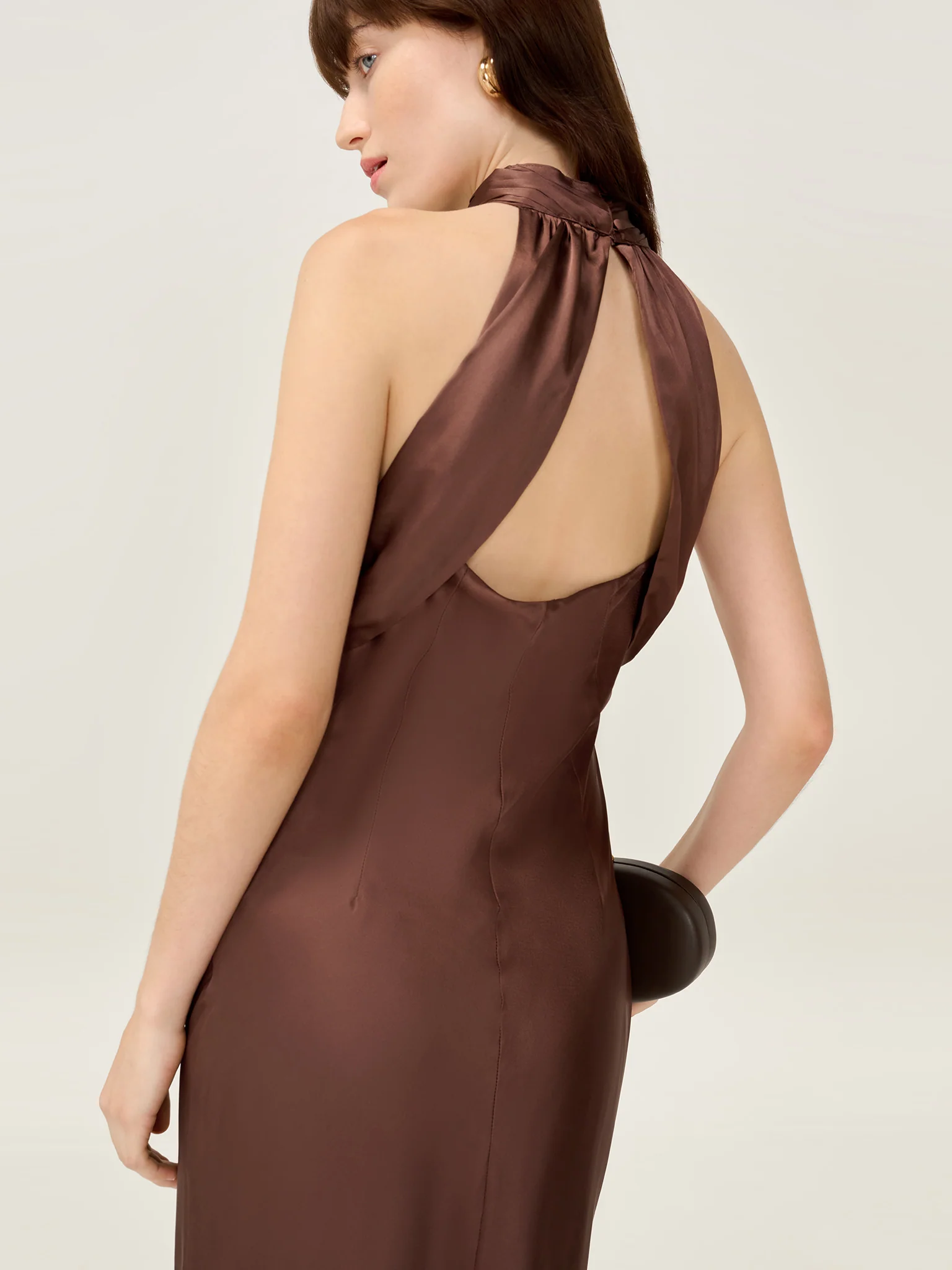 Seychelles Dress in Chocolate - Image 2