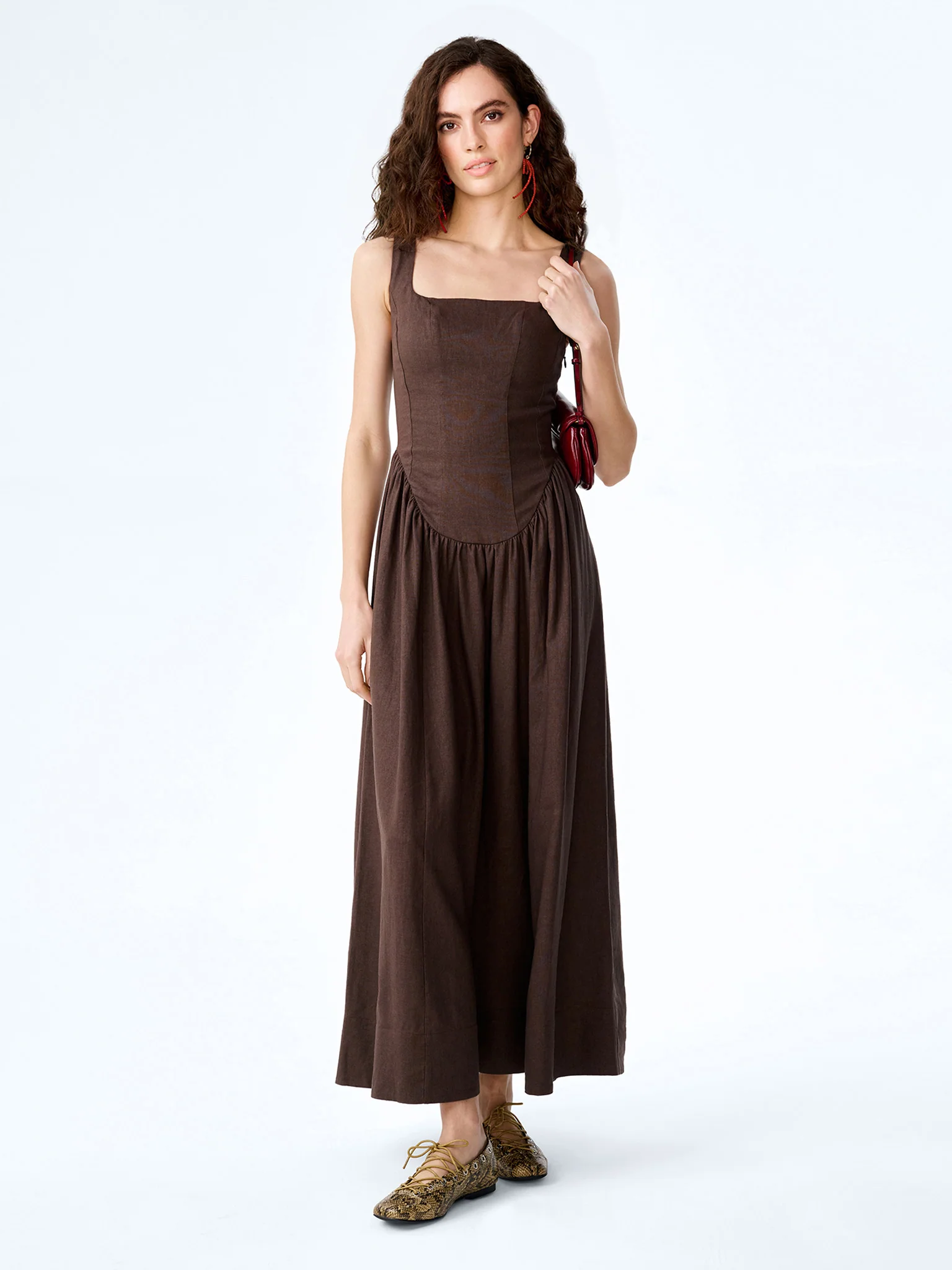 Suri Dress in Chocolate