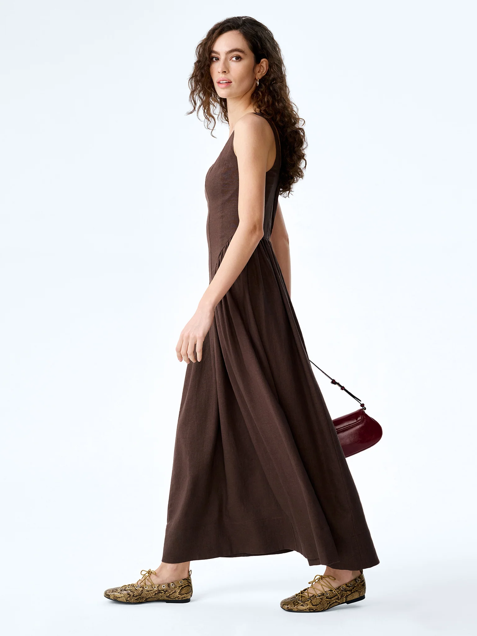 Suri Dress in Chocolate - Image 2