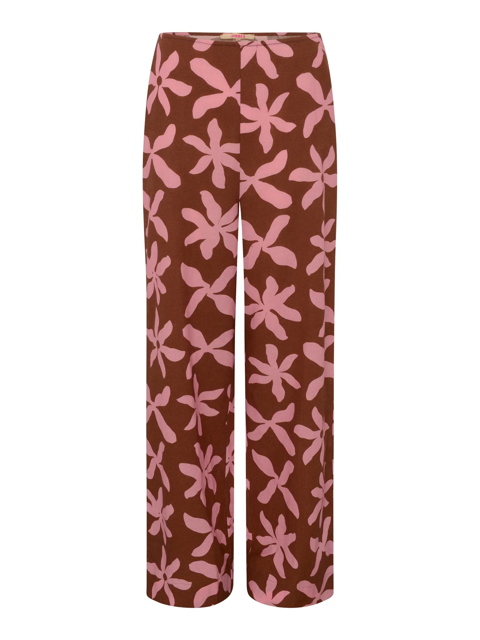 Tommy Trouser in Pink and Chocolate Floral Print - Image 6