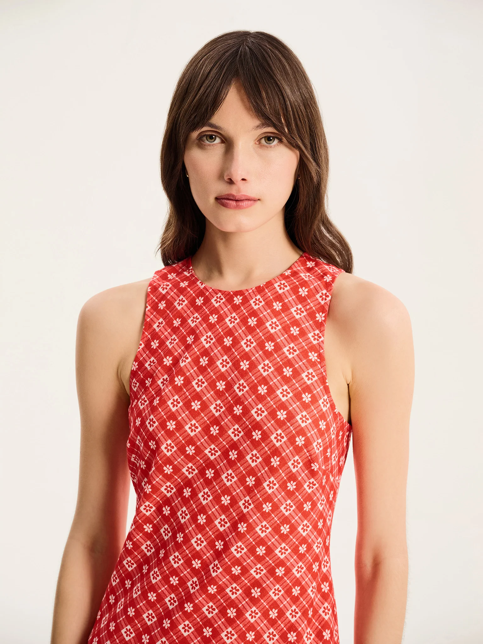 Torin Floral Gingham Dress - Image 3