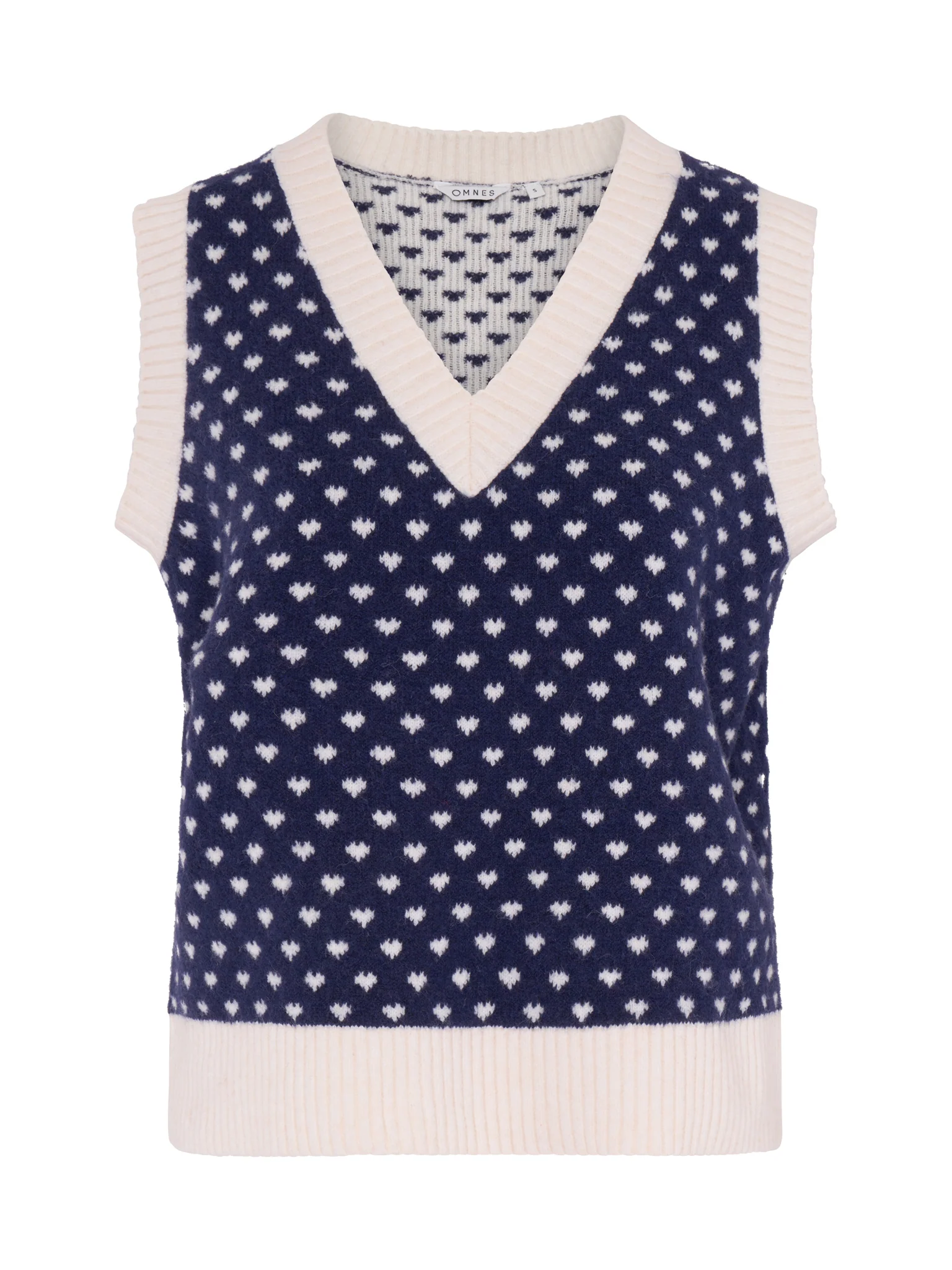 Trinny Mini Heart Vest in Navy - Image 5