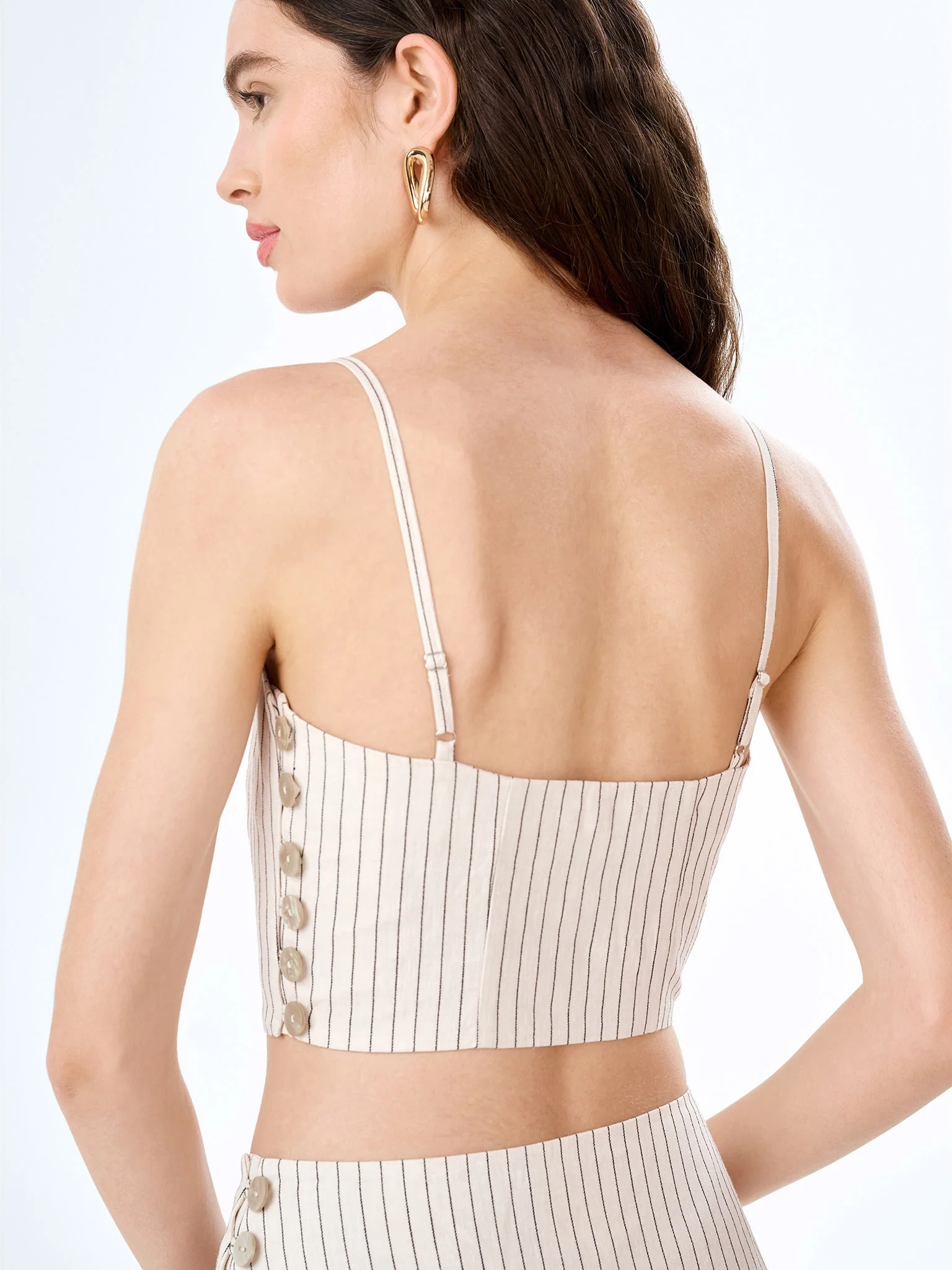 Trisha Top in Cream/Black Stripe - Image 4