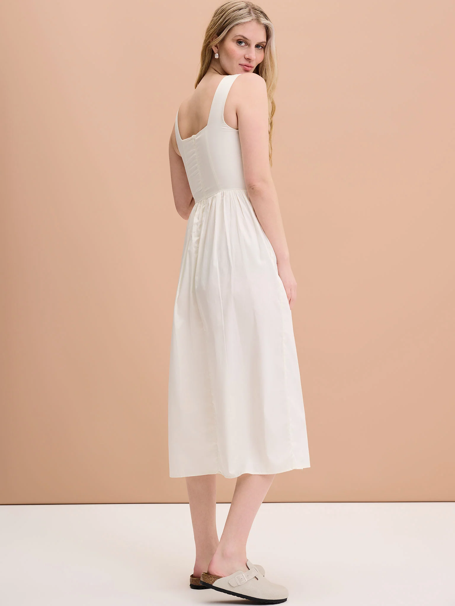Winslow Midi Dress in Cream - Image 3