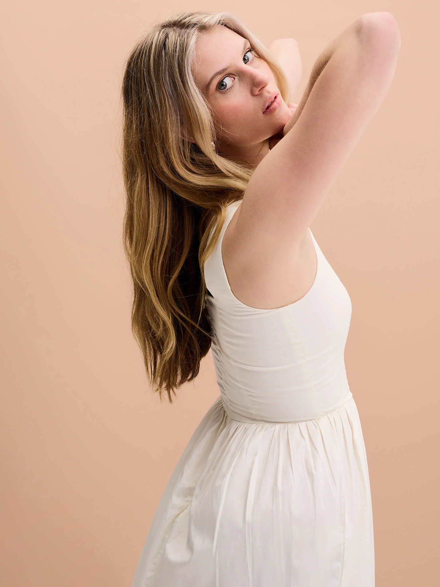 Winslow Midi Dress in Cream - Image 4