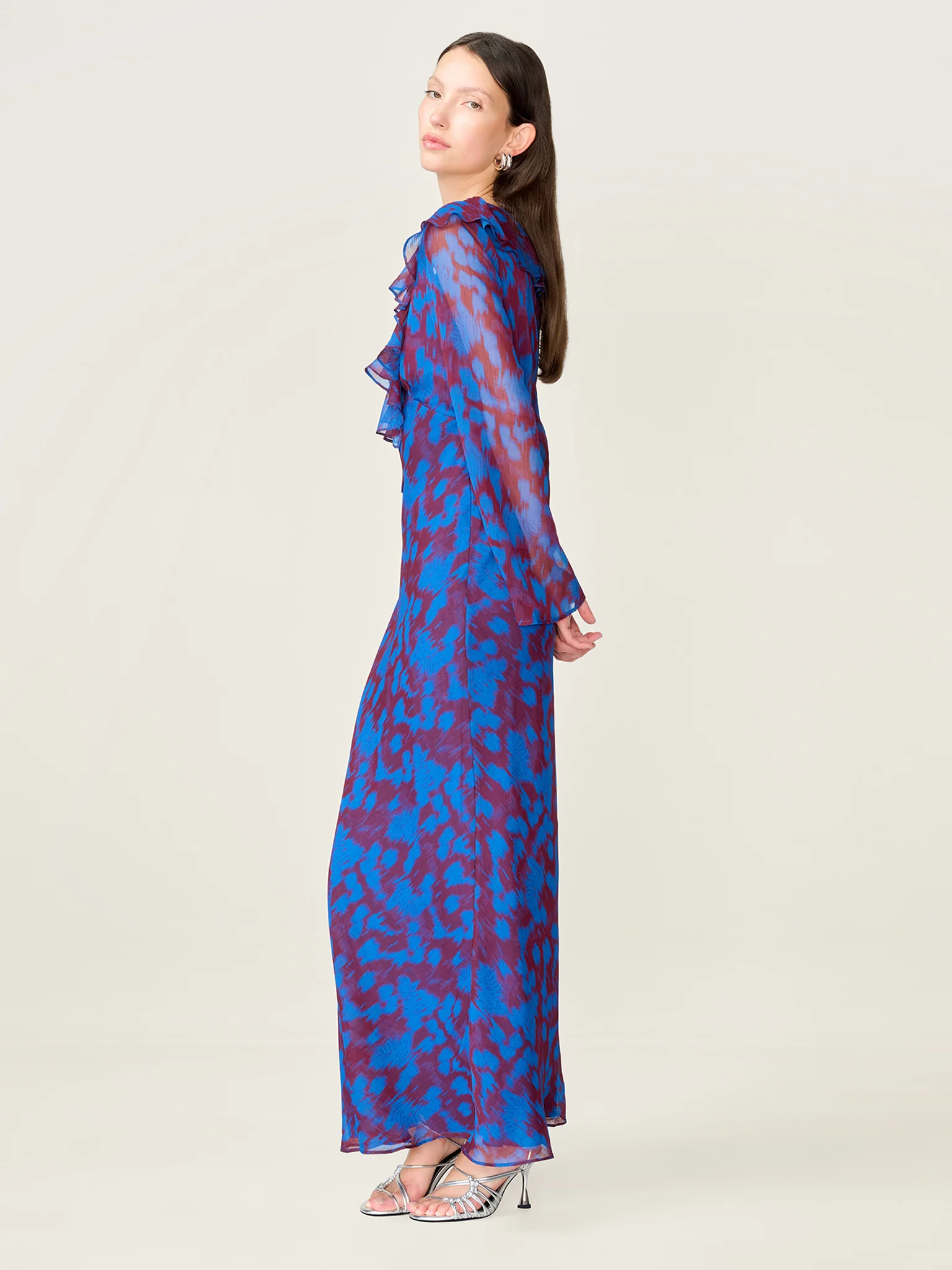 Yvette Dress in Wild Fern Print - Image 3